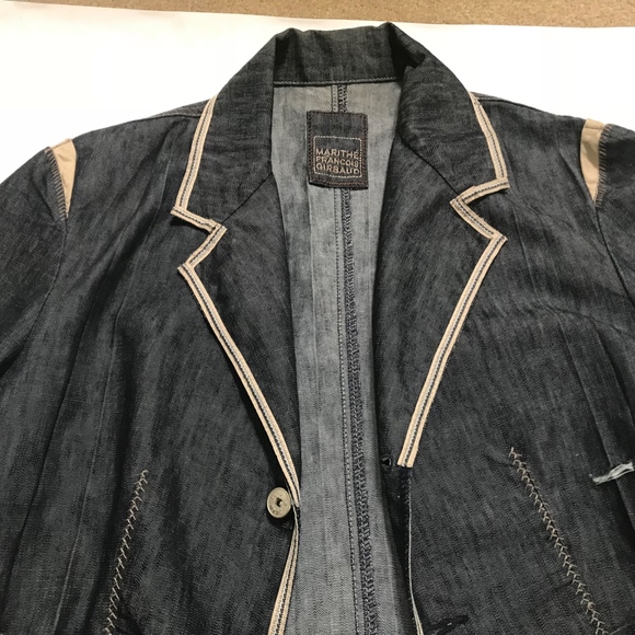MARITHE FRANCOIS GIRBAUD Jean Jacket Small - Picture 2 of 8